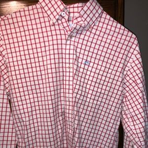 Red Checkered Southern Tide Button Up